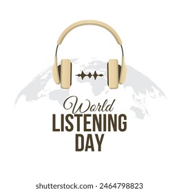 vector graphic of World Listening Day ideal for World Listening Day celebration.