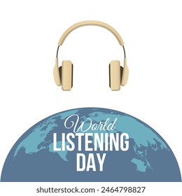 vector graphic of World Listening Day ideal for World Listening Day celebration.