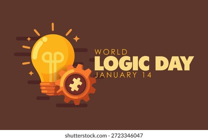 Vector graphic of World Logic Day ideal for World Logic Day celebration.
