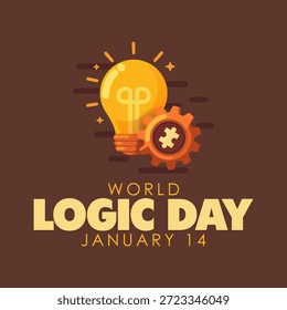 Vector graphic of World Logic Day ideal for World Logic Day celebration.
