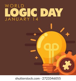 Vector graphic of World Logic Day ideal for World Logic Day celebration.
