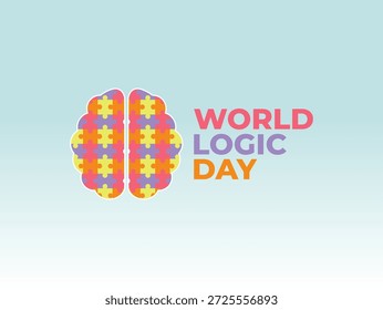 Vector gráfico de la celebración del Día Mundial de la Lógica.