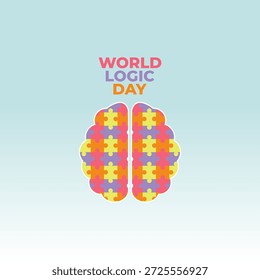 Vector gráfico de la celebración del Día Mundial de la Lógica.