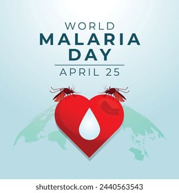 vector graphic of World Malaria Day ideal for World Malaria Day celebration.