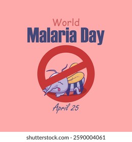 vector graphic of World Malaria Day ideal for World Malaria Day celebration.