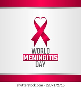 Vektorgrafik der Welt-Meningitis Tag gut für die Welt-Meningitis-Tag Feier. flaches Design. flyer design.flache Illustration.