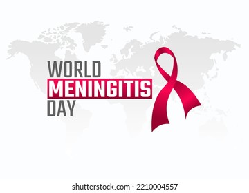 vector graphic of world meningitis day good for world meningitis day celebration. flat design. flyer design.flat illustration.