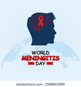 vector graphic of world meningitis day for world meningitis day celebration.