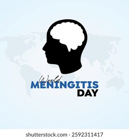 vector graphic of world meningitis day for world meningitis day celebration.