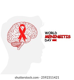 vector graphic of world meningitis day for world meningitis day celebration.