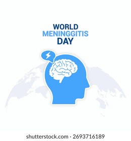 Vector graphic of World Meningitis Day for World Meningitis Day celebration.