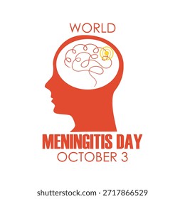 Vector gráfico del Día Mundial de la Meningitis ideal para la celebración del Día Mundial de la Meningitis