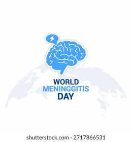 Vector gráfico del Día Mundial de la Meningitis ideal para la celebración del Día Mundial de la Meningitis