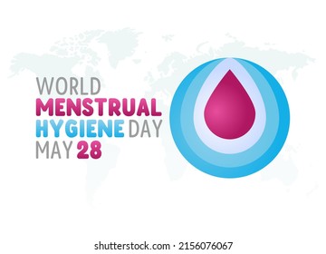 vector graphic of world menstrual hygiene day good for world menstrual hygiene day celebration. flat design. flyer design.flat illustration.