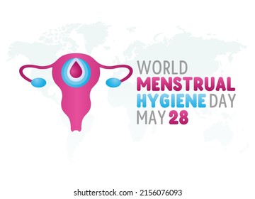 vector graphic of world menstrual hygiene day good for world menstrual hygiene day celebration. flat design. flyer design.flat illustration.