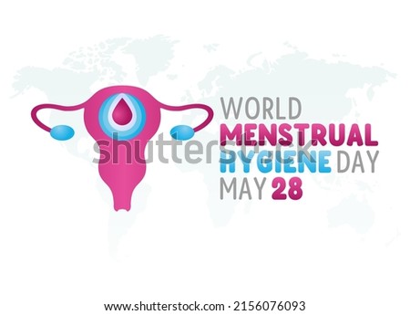 vector graphic of world menstrual hygiene day good for world menstrual hygiene day celebration. flat design. flyer design.flat illustration.