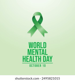 vector graphic of World Mental Health Day ideal for World Mental Health Day celebration.