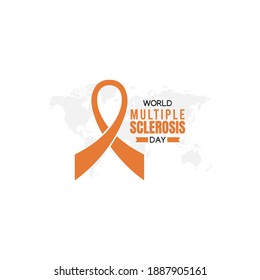 vector graphic of world multiple sclerosis day good for world multiple sclerosis day celebration. flat design. flyer design.flat illustration.