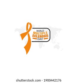 vector graphic of world multiple sclerosis day good for world multiple sclerosis day celebration. flat design. flyer design.flat illustration.