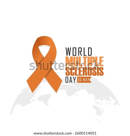 Vector graphic of World Multiple Sclerosis Day for World Multiple Sclerosis Day celebration.