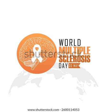 Vector graphic of World Multiple Sclerosis Day for World Multiple Sclerosis Day celebration.