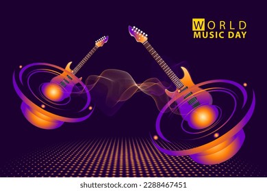 vector graphic of world music day good for world music day celebration