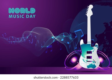 vector graphic of world music day good for world music day celebration