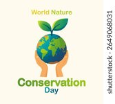 vector graphic of World Nature Conservation Day ideal for World Nature Conservation Day celebration