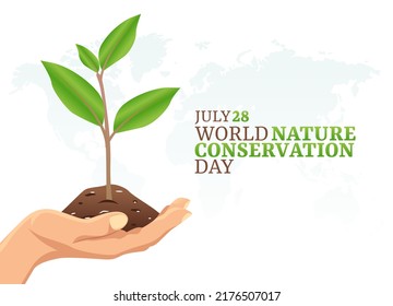 vector graphic of world nature conservation day good for world nature conservation day celebration. flat design. flyer design.flat illustration.