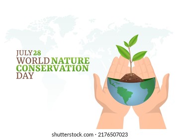 Vector Graphic Of World Nature Conservation Day Good For World Nature Conservation Day Celebration. Flat Design. Flyer Design.flat Illustration.