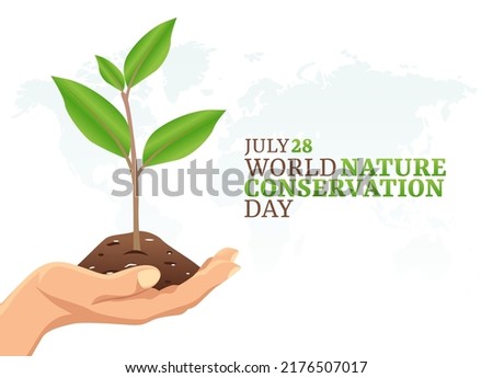 vector graphic of world nature conservation day good for world nature conservation day celebration. flat design. flyer design.flat illustration.