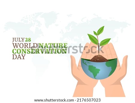 vector graphic of world nature conservation day good for world nature conservation day celebration. flat design. flyer design.flat illustration.