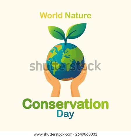 vector graphic of World Nature Conservation Day ideal for World Nature Conservation Day celebration