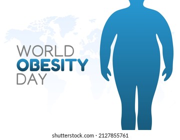 vector graphic of world obesity day good for world obesity day celebration. flat design. flyer design.flat illustration.
