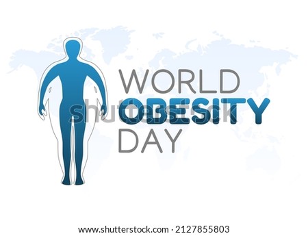 vector graphic of world obesity day good for world obesity day celebration. flat design. flyer design.flat illustration.