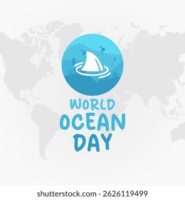 vector graphic of World Oceans Day ideal for World Oceans Day celebration