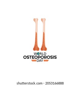 vector graphic of world osteoporosis day good for world osteoporosis day celebration. flat design. flyer design.flat illustration.