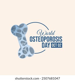 vector graphic of World Osteoporosis Day ideal for World Osteoporosis Day celebration.