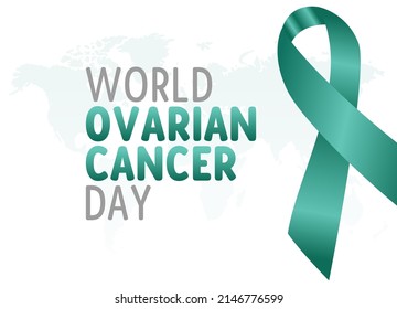 vector graphic of world ovarian cancer day good for world ovarian cancer day celebration. flat design. flyer design.flat illustration.