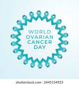 vector graphic of World Ovarian Cancer Day ideal for World Ovarian Cancer Day celebration.