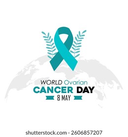 Vector graphic of World Ovarian Cancer Day for World Ovarian Cancer Day celebration.