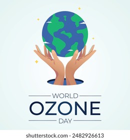 vector graphic of World Ozone Day ideal for World Ozone Day celebration.