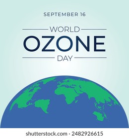 vector graphic of World Ozone Day ideal for World Ozone Day celebration.