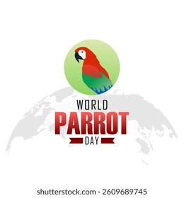 vector graphic of World Parrot Day ideal for World Parrot Day celebration