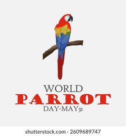 vector graphic of World Parrot Day ideal for World Parrot Day celebration