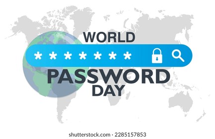 vector graphic of world password day good for world password day celebration