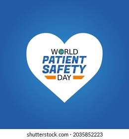 vector graphic of world patient safety day good for world patient safety day celebration. flat design. flyer design.flat illustration.