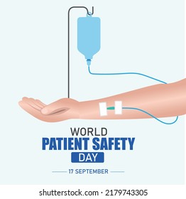 Vector Graphic Of World Patient Safety Day Good For World Patient Safety Day Celebration. Flat Design. Flyer Design.flat Illustration. Design Simple And Elegant