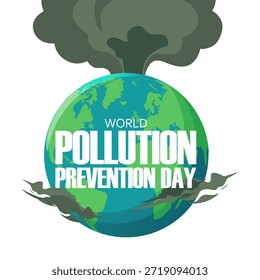 Vector gráfico del Día Mundial para la Prevención de la Contaminación ideal para la celebración del Día Mundial para la Prevención de la Contaminación