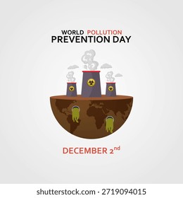 vector graphic of World Pollution Prevention Day ideal for World Pollution Prevention Day celebration